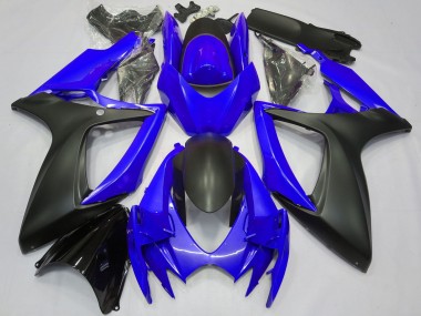 Carenados Moto Suzuki GSXR 600 / GSXR 750 2006-2007 - Azul Negro Mate Fabricantes