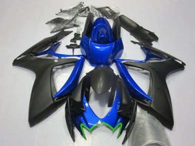 Carenados Moto Suzuki GSXR 600 / GSXR 750 2006-2007 - Azul Negro Mate Verde OEM Estilo Fabricantes