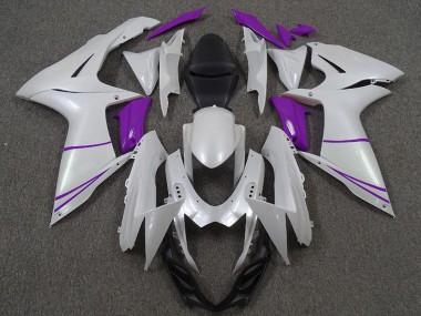 Carenados Moto Suzuki GSXR 600 / GSXR 750 2011-2024 - Blanco Perla Púrpura Fabricantes