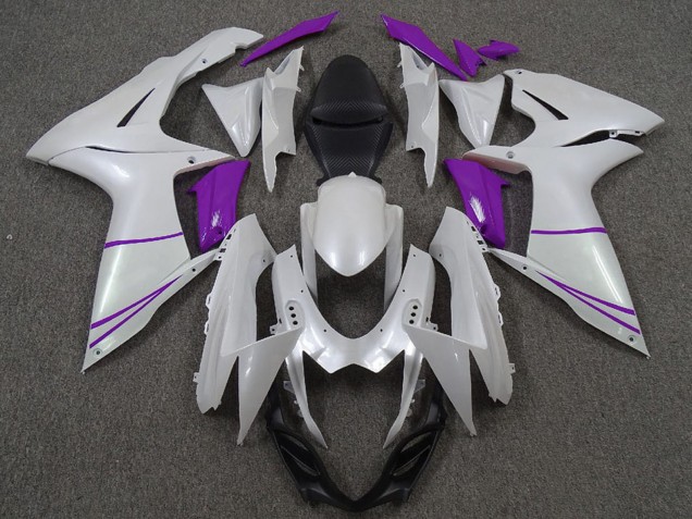 Carenados Moto Suzuki GSXR 600 / GSXR 750 2011-2024 - Blanco Perla Púrpura Fabricantes
