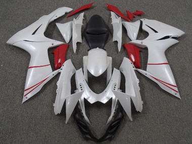 Carenados Moto Suzuki GSXR 600 / GSXR 750 2011-2024 - Blanco Perla Rojo Fabricantes