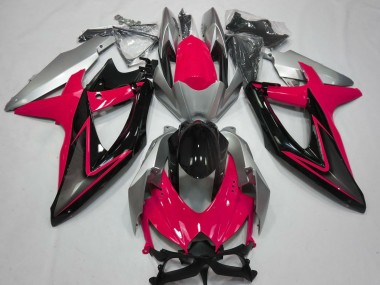 Carenados Moto Suzuki GSXR 600 / GSXR 750 2008-2010 - Plata Rojo Negro Brillante Fabricantes