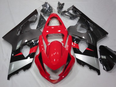 Carenados Moto Suzuki GSXR 600 / GSXR 750 2004-2005 - Rojo Plata Negro Fabricantes