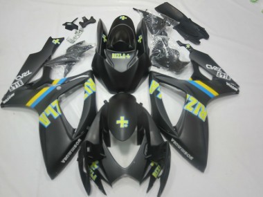 Carenados Moto Suzuki GSXR 600 / GSXR 750 2006-2007 - Negro Mate Azul Amarillo Rizla Fabricantes