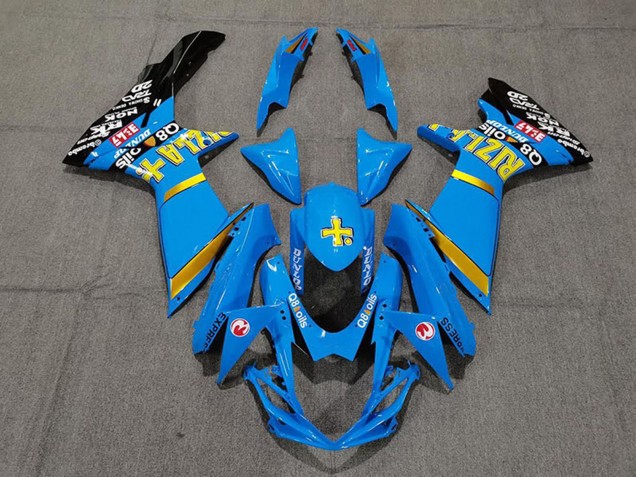 Carenados Moto Suzuki GSXR 600 / GSXR 750 2011-2024 - Azul Amarillo Oro Negro Rizla Fabricantes