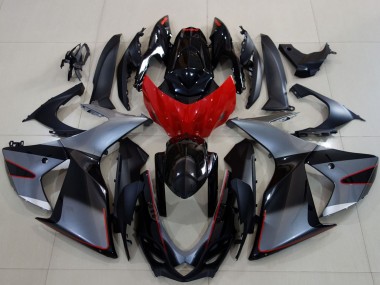 Carenados Moto Suzuki GSXR 600 / GSXR 750 2011-2024 - Gris Rojo Negro Brillante Fabricantes
