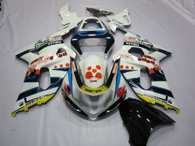 Carenados Moto Suzuki GSXR 600 / GSXR 750 2001-2003 - Blanco Azul Rojo Amarillo Spots Fabricantes