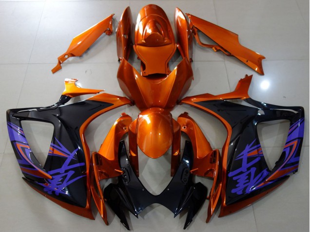 Carenados Moto Suzuki GSXR 600 / GSXR 750 2006-2007 - Naranja Negro Brillante Azul Fabricantes