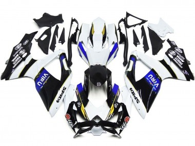 Carenados Moto Suzuki GSXR 600 / GSXR 750 2008-2010 - Blanco Azul Amarillo Negro Viru Fabricantes
