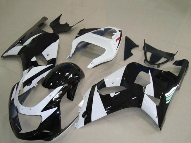 Carenados Moto Suzuki GSXR 600 / GSXR 750 2001-2003 - Blanco Negro Brillante Fabricantes