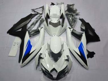 Carenados Moto Suzuki GSXR 600 / GSXR 750 2008-2010 - Blanco Azul Negro Mate Fabricantes