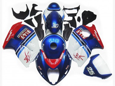Carenados Moto Suzuki GSXR 1300 1996-2007 - Blanco Azul Rojo Motul Fabricantes