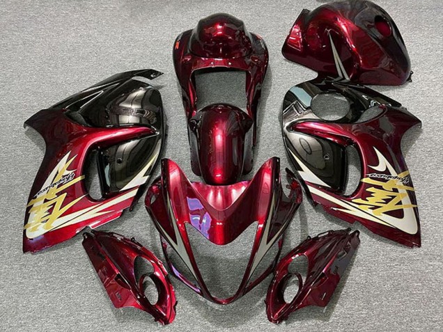 Carenados Moto Suzuki GSXR 1300 2008-2020 - Rojo Profundo Oro Fabricantes