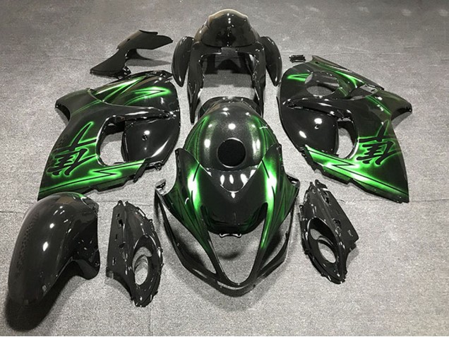 Carenados Moto Suzuki GSXR 1300 2008-2020 - Negro Brillante Verde Fabricantes