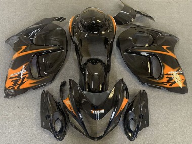 Carenados Moto Suzuki GSXR 1300 2008-2020 - Negro Brillante Naranja Fabricantes