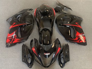 Carenados Moto Suzuki GSXR 1300 2008-2020 - Negro Brillante Rojo Logo Fabricantes