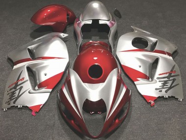 Carenados Moto Suzuki GSXR 1300 1996-2007 - Rojo Brillante Plata Fabricantes
