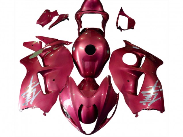 Carenados Moto Suzuki GSXR 1300 1996-2007 - Rojo Brillante Plata Logo Fabricantes