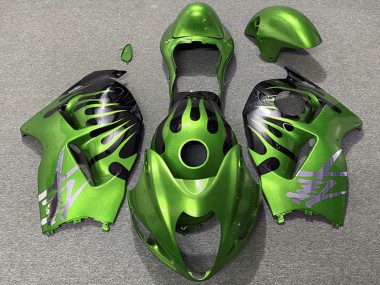 Carenados Moto Suzuki GSXR 1300 1996-2007 - Verde Negro Llama Fabricantes