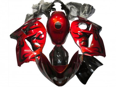 Carenados Moto Suzuki GSXR 1300 1996-2007 - Rojo Negro Llama Fabricantes