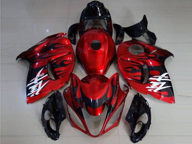Carenados Moto Suzuki GSXR 1300 2008-2020 - Rojo Negro Llama Fabricantes