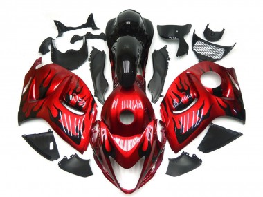 Carenados Moto Suzuki GSXR 1300 2008-2020 - Rojo Negro Llama Fabricantes