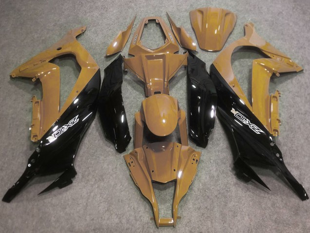 Carenados Moto Kawasaki ZX10R 2016-2020 - Bronceado del Desierto Negro Brillante Fabricantes