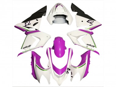 Carenados Moto Kawasaki ZX10R 2004-2005 - Blanco Brillante Rosa Fabricantes
