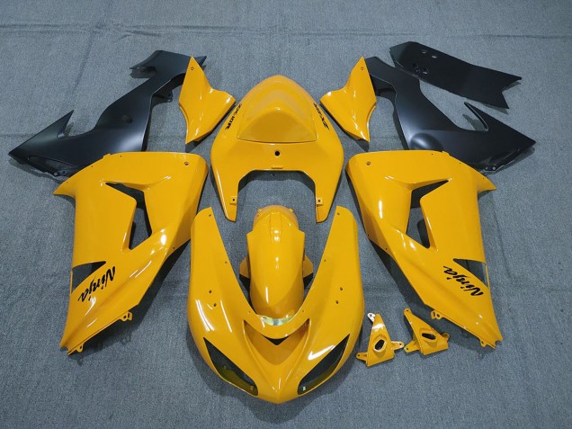 Carenados Moto Kawasaki ZX10R 2006-2007 - Amarillo Negro Ninja Fabricantes