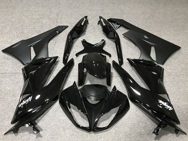 Carenado Moto Kawasaki ZX6R 2009-2012 - Negro Brillante Negro Mate Fabricantes
