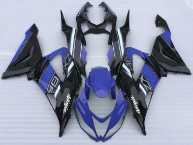 Carenados Moto Kawasaki ZX6R 2013-2018 - Azul Negro Blanco Fabricantes