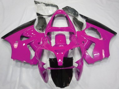 Carenados Moto Kawasaki ZX6R 2000-2002 - Rosa Negro Brillante Fabricantes
