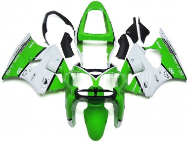 Carenados Moto Kawasaki ZX6R 2000-2002 - Blanco Verde Negro Bridgestone Silkolene Fabricantes