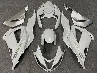 Carenados Moto Kawasaki ZX6R 2013-2018 - Blanco Perla Verde Fabricantes