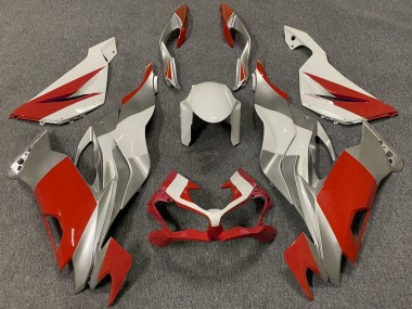 Carenados Moto Kawasaki ZX6R 2019-2022 - Blanco Plata Rojo Fabricantes