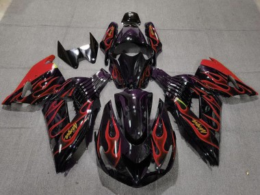 Carenados Moto Kawasaki ZX14R 2006-2011 - Negro Brillante Rojo Llama Oro Ninja Fabricantes