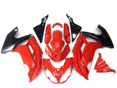 Carenados Moto Kawasaki ER6F 2012-2014 - Rojo Negro Brillante Fabricantes