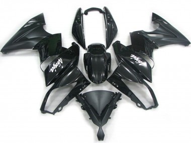 Carenados Moto Kawasaki Ninja 650R 2009-2011 - Negro Brillante Negro Mate Blanco Calcomanía Fabricantes