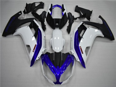 Carenados Moto Kawasaki Ninja 650R 2009-2011 - Blanco Azul Negro Mate Fabricantes
