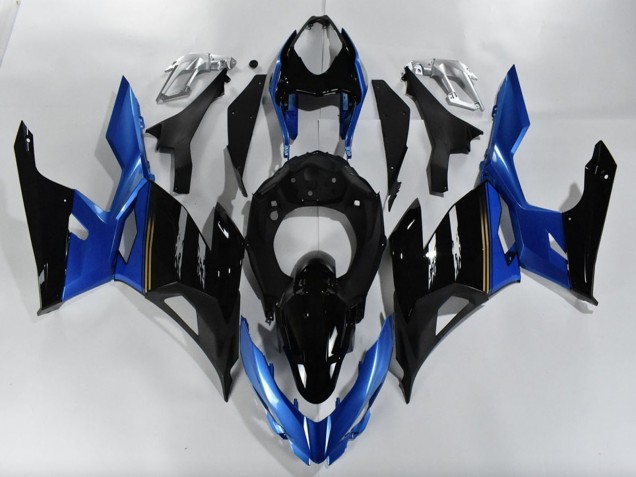 Carenados Moto Kawasaki Ninja 400 2018-2024 - Azul Negro Brillante Fabricantes