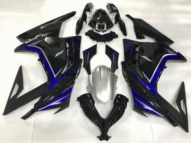 Carenados Moto Kawasaki Ninja 300 2013-2024 - Negro Brillante Azul Fabricantes