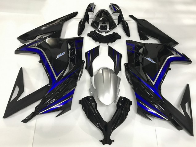 Carenados Moto Kawasaki Ninja 300 2013-2024 - Negro Brillante Azul Fabricantes