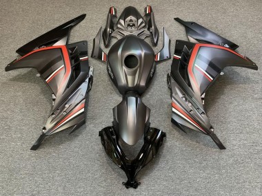 Carenados Moto Kawasaki Ninja 300 2013-2024 - Negro Mate Rojo Fabricantes