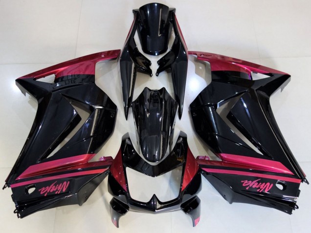 Carenados Moto Kawasaki Ninja 250 2008-2012 - Negro Brillante Rojo Fabricantes