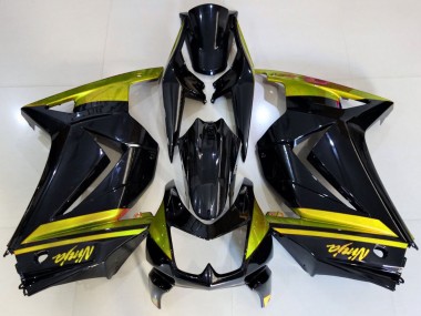 Carenados Moto Kawasaki Ninja 250 2008-2012 - Negro Brillante Amarillo Fabricantes