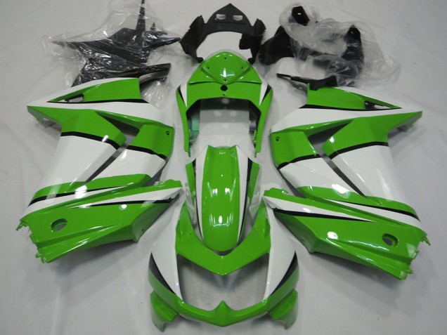 Carenados Moto Kawasaki Ninja 250 2008-2012 - Blanco Verde Negro Fabricantes