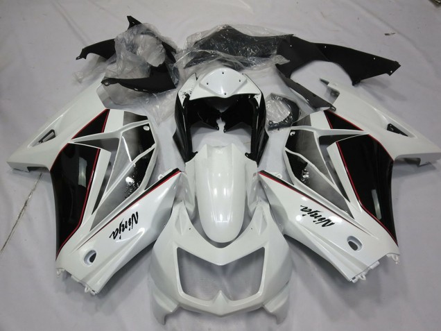 Carenados Moto Kawasaki Ninja 250 2008-2012 - Blanco Negro Brillante Fabricantes