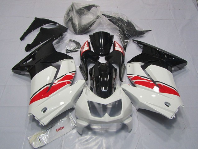 Carenados Moto Kawasaki Ninja 250 2008-2012 - Blanco Rojo Negro Brillante Yama Estilo Fabricantes