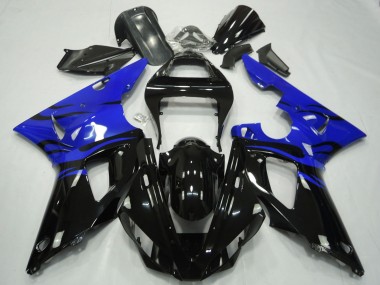 Carenados Moto Yamaha R1 2000-2001 - Azul Negro Brillante Llama Fabricantes