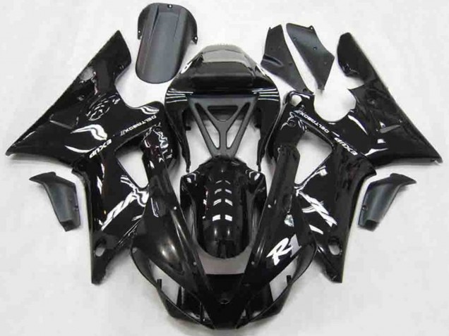 Carenados Moto Yamaha R1 2000-2001 - Negro Brillante Blanco Fabricantes